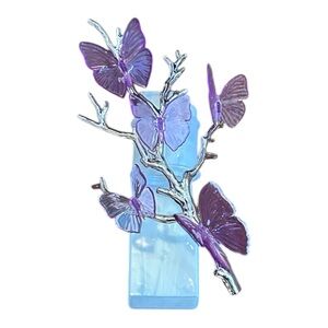 Bath and Body Works Purple Butterfly Branch Decor